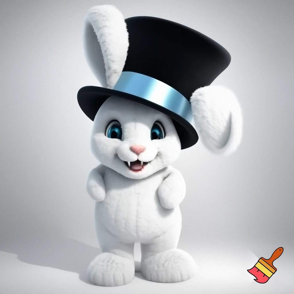 Easter bunny mascot costume top hat special top hat
