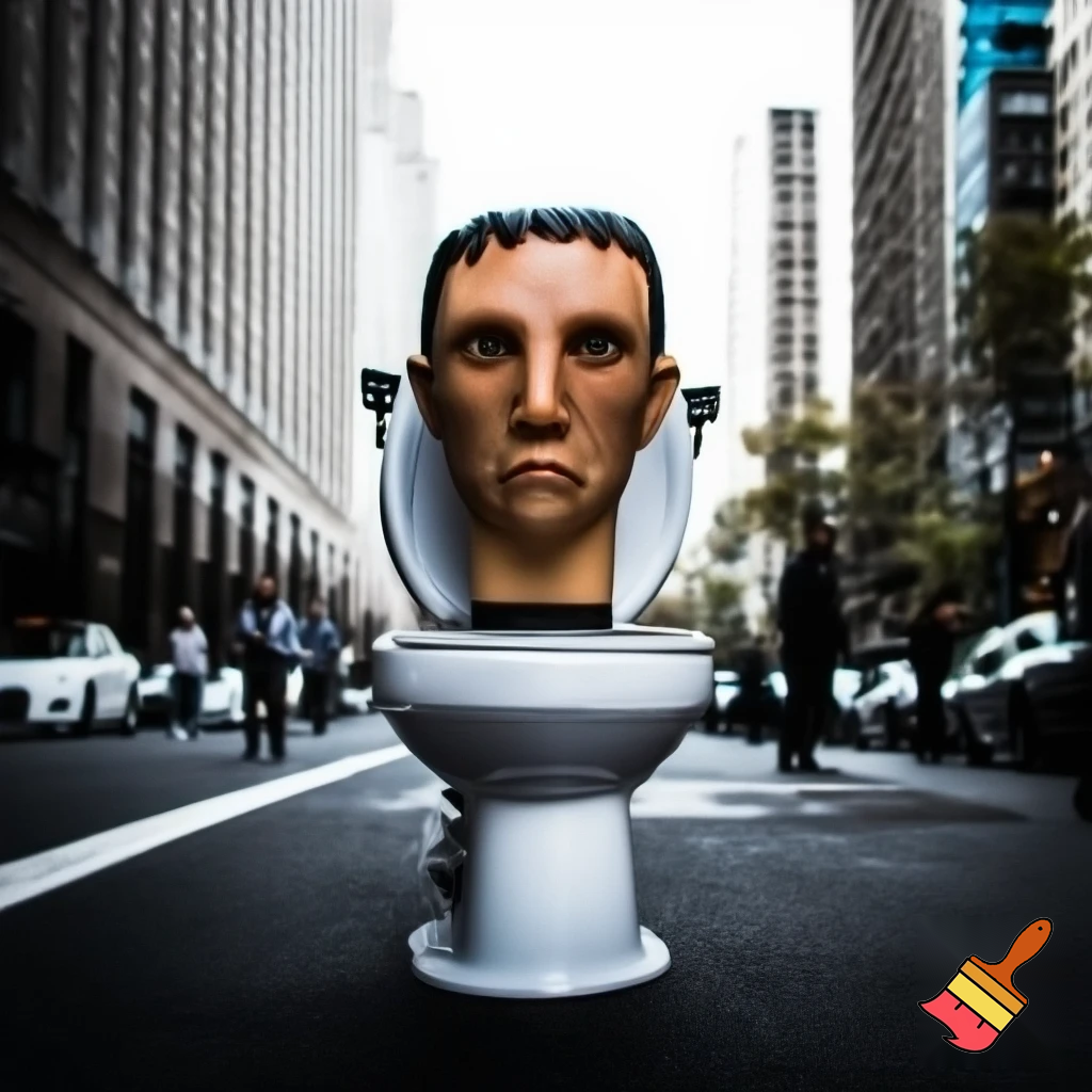 skibidi toilet in the city