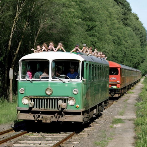 Right, I think this is good at time as any to leave. let's get out of here! (FIVE LITTLE DUCKS QUACKING) all aboard. keep together, children, back on the car! next stop, the little kingdom. last stop! everyone off! ouch! well, all in every way, that didn't go to badly. we survived, and the forest wasn't destroyed.