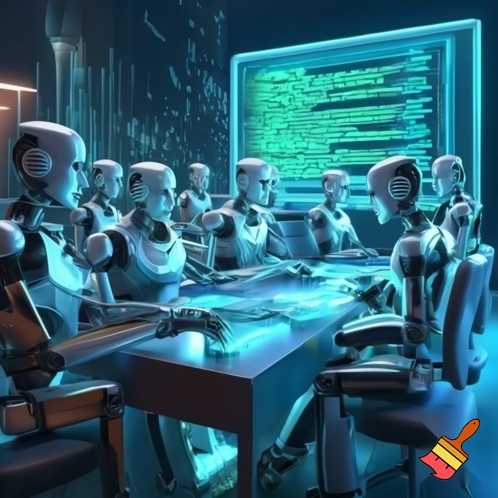 SOME ROBOTS ARE TEACHİNG COD ON CODROOM
