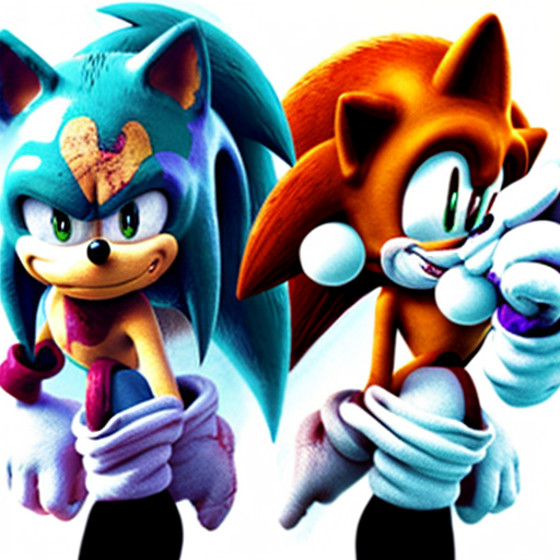 Sonic & Tails & Knuckles & Amy & Jewel VS Zombie Dark