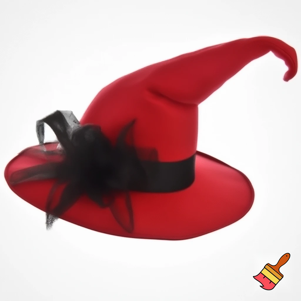 A witches hat, Christmas witches hat red