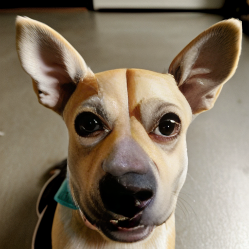 Photo of a half dog half fish and half rat weird ugly creature thing