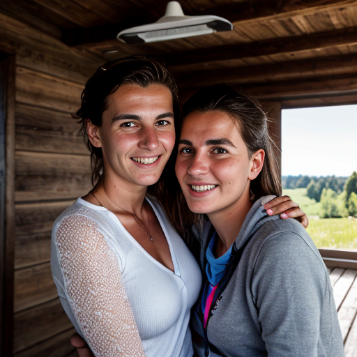 Goretzka and Vanessa at the summer house 