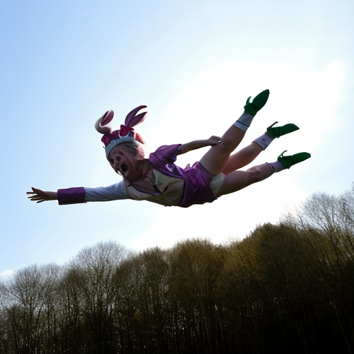 make a bonny and its flying
