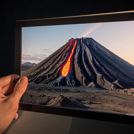 create a landscape volcano like a house for a hallwolf