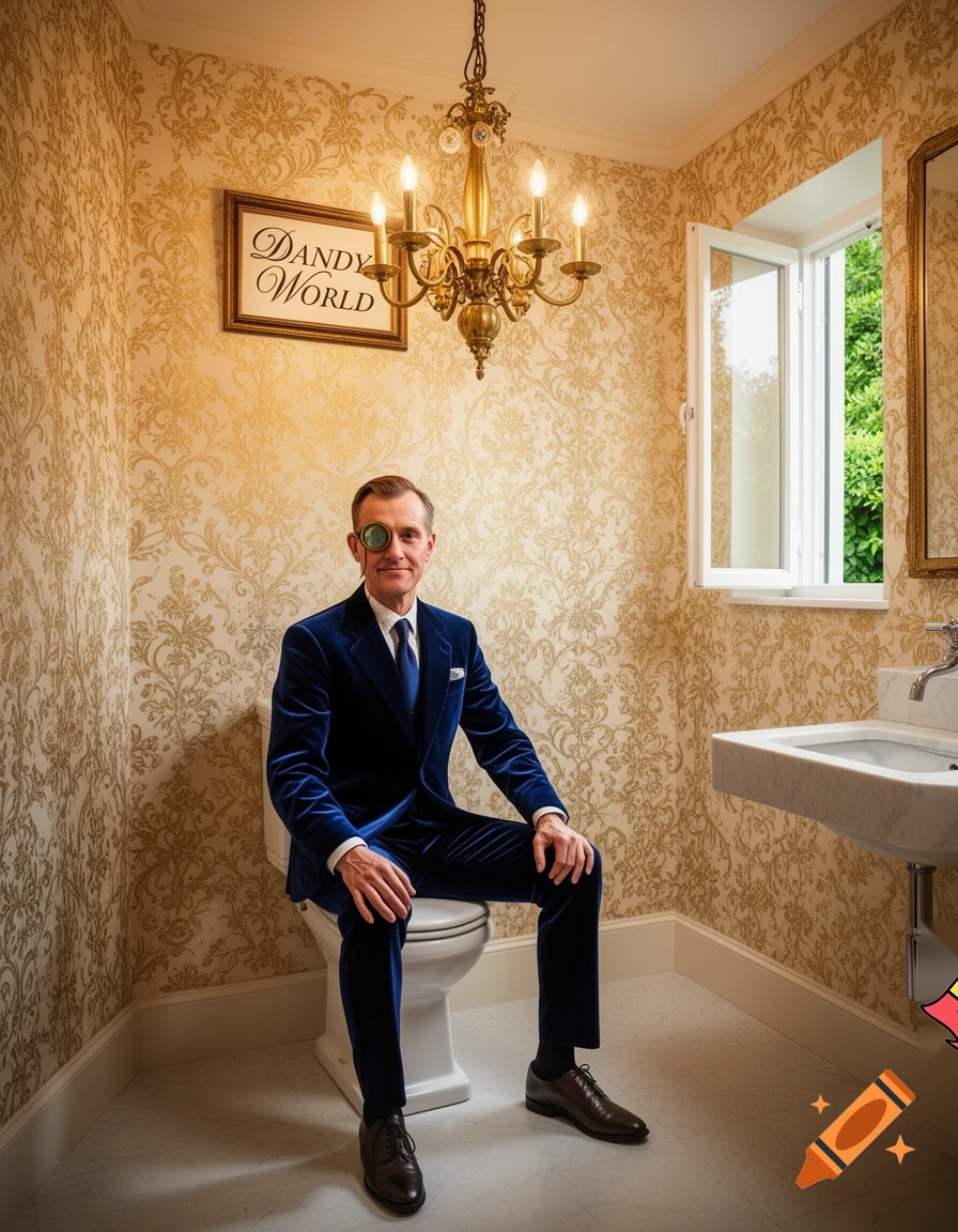 DANDY WORLD ON A TOILET HEHE