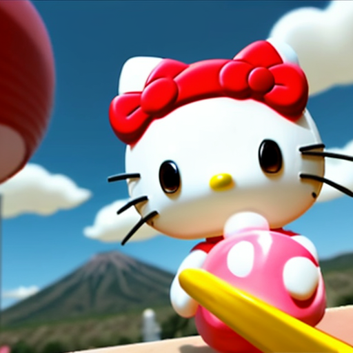 Hello Kitty 0 episode pilot 2006 hello Kitty japanese Sanrio 3D
