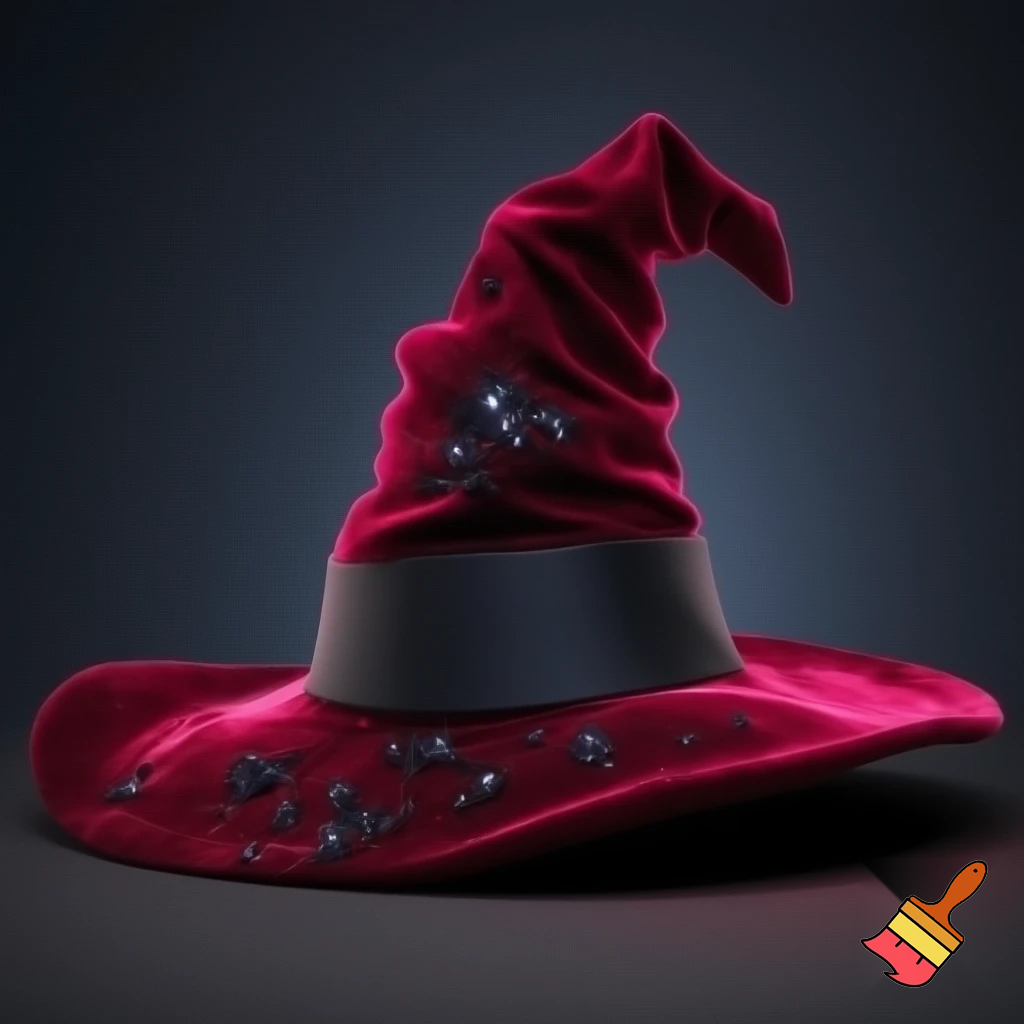 Velvet witches hat, witches hat, dark velvet witches hat and black glitter a fabric and velvet