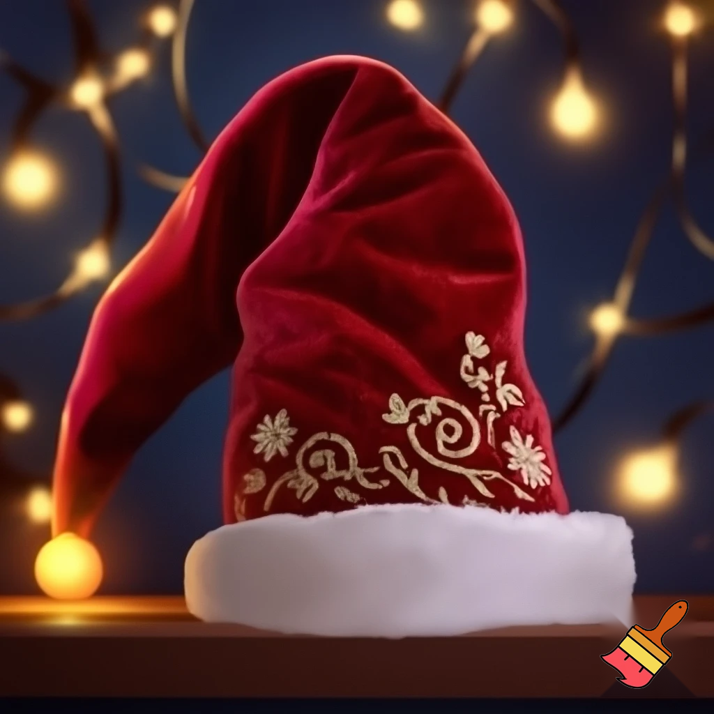 Christmas hat velvet elf on the shelf hat velvet