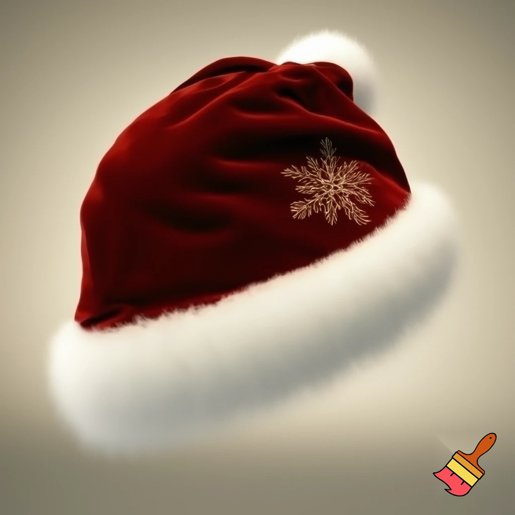 Santa Claus top hat special one special in delicate Santa Claus hat velvet