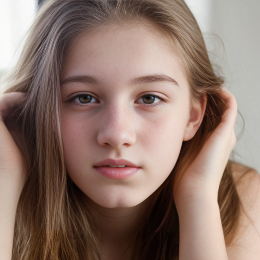 Make a picture of a 18 year old, rich girl