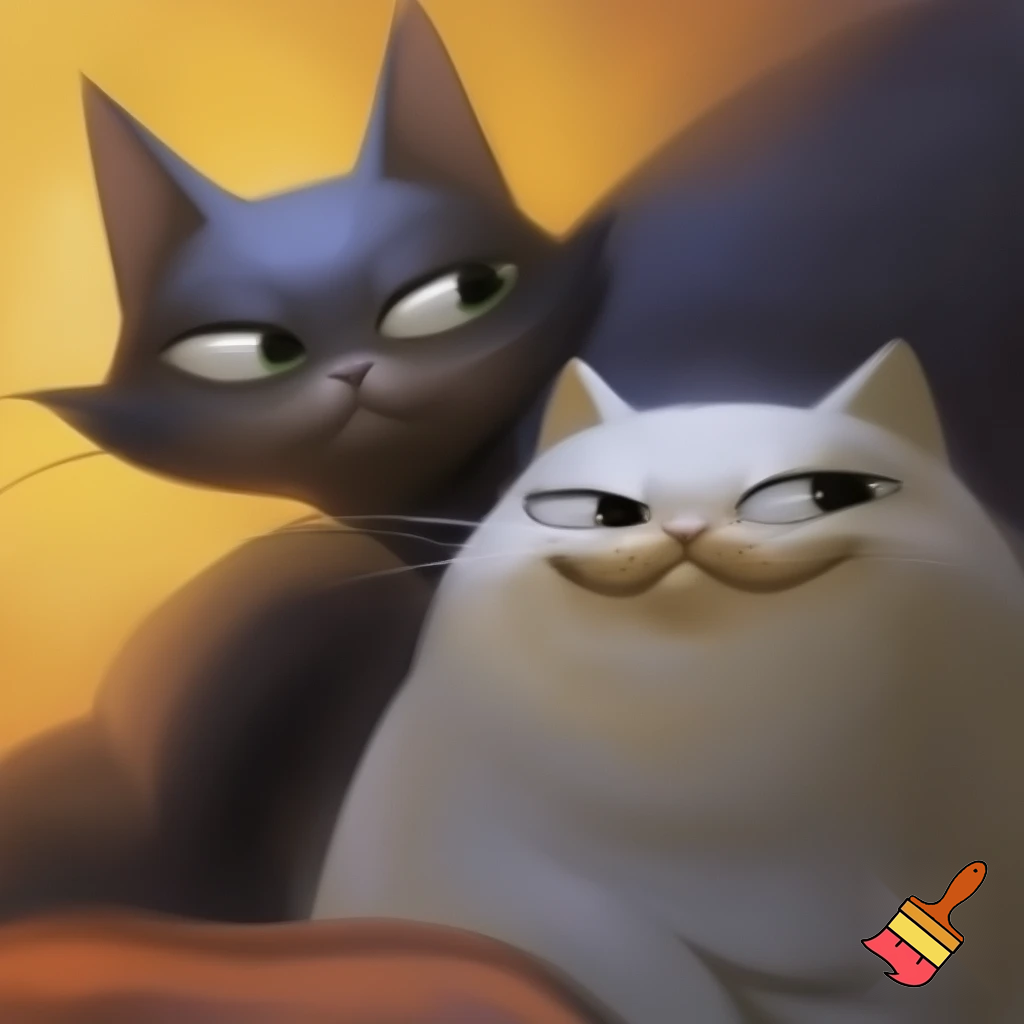 Cat with a stupid smirk