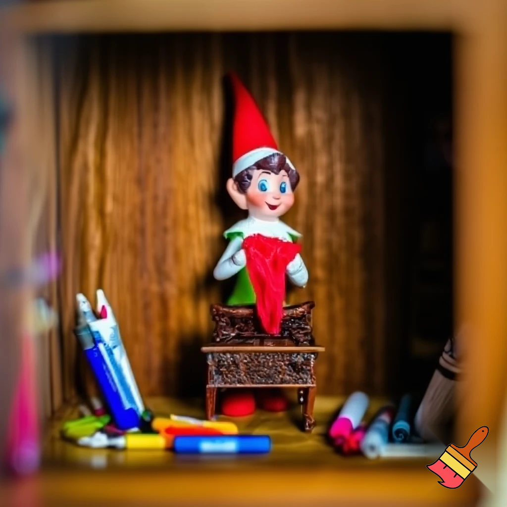 Elf on the shelf magic tricks magic cubby house colouring box