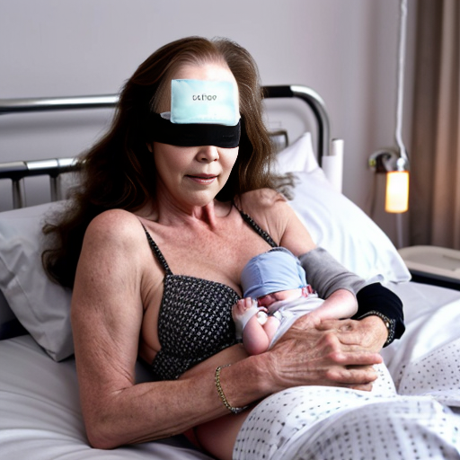 John Goodman y Elizabeth Perkins y con cute adorable baby newborn gives premature glasses con pijama slepwear bikini sensual sexy con blind eyes cataracts ceguera con brazalete hospital con cama con almohadas con acostados con hospital 18