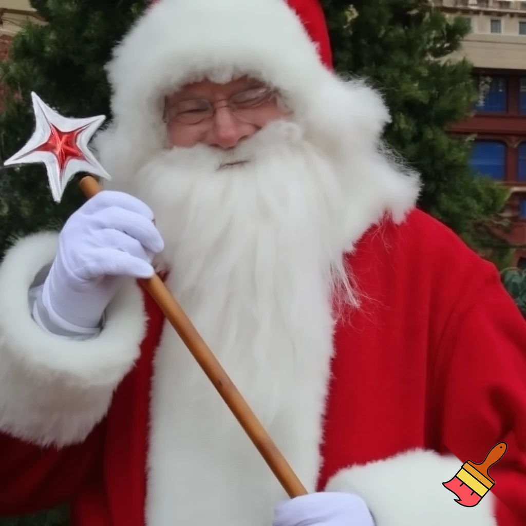Santa Claus Pennwell Disney🇫🇷 wizard Santa Claus Santa Claus real person Disneyland Paris Santa Claus in Paris the wizard💫🏰 a wizard hat Magic Star wand Santa Claus hat wizard Santa Claus hat⭐️