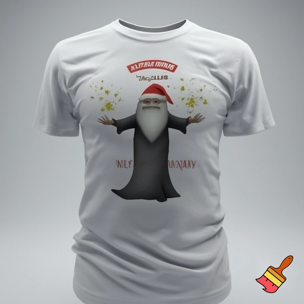 Christmas wizard hat a T-shirt magic T-shirt a big one Bailey Tully’s Bailey told his name