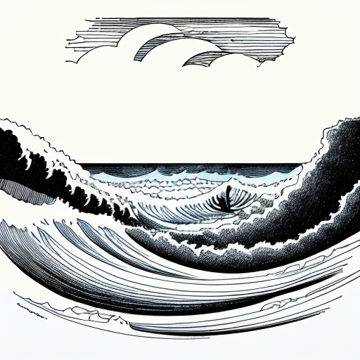 From the vast caverns of old ocean's bed,
Fair Santa Cruz, arising, laves her waist,
The threat'ning waters roar on every side,
For every side by ocean is embrac'd.