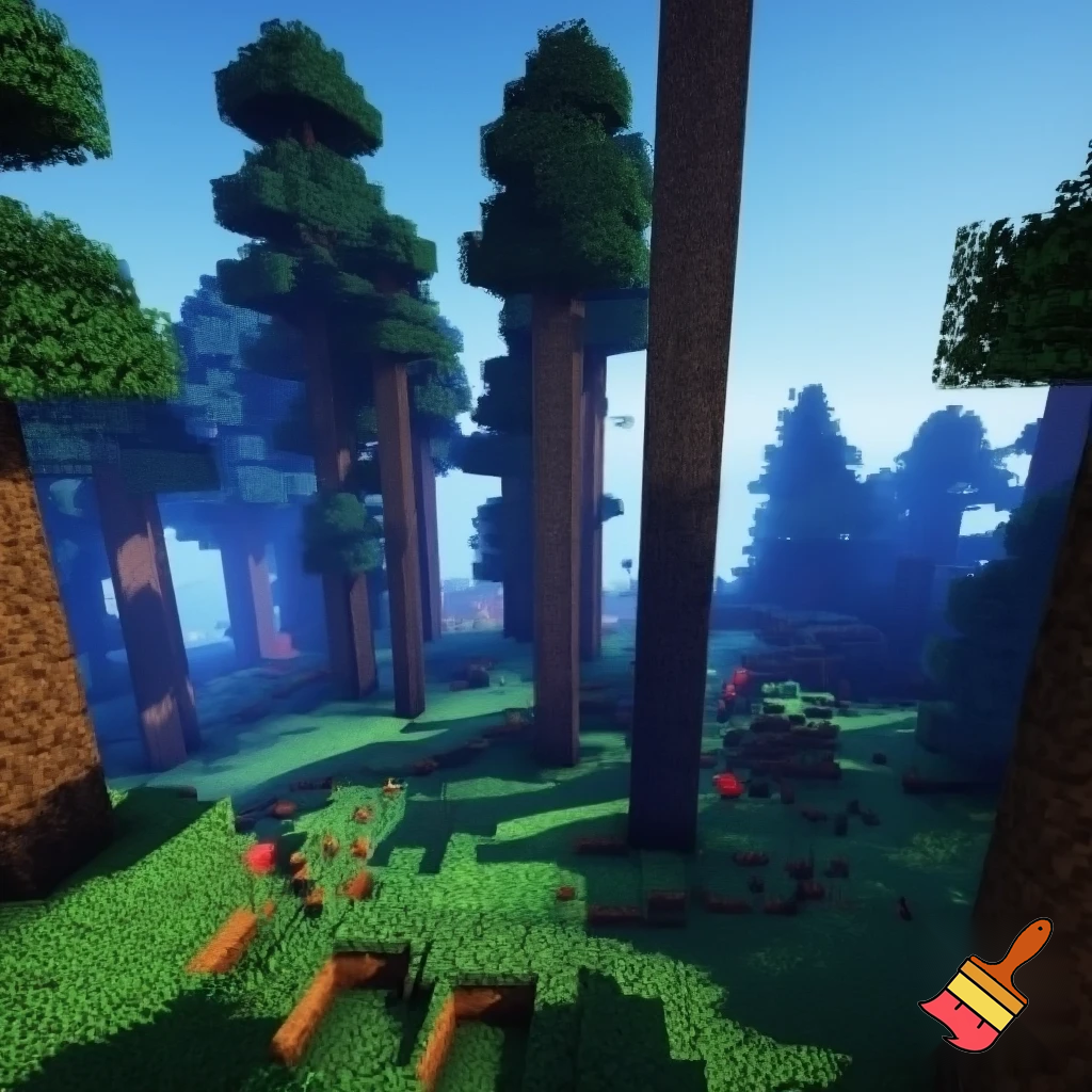 Minecraft taiga forest