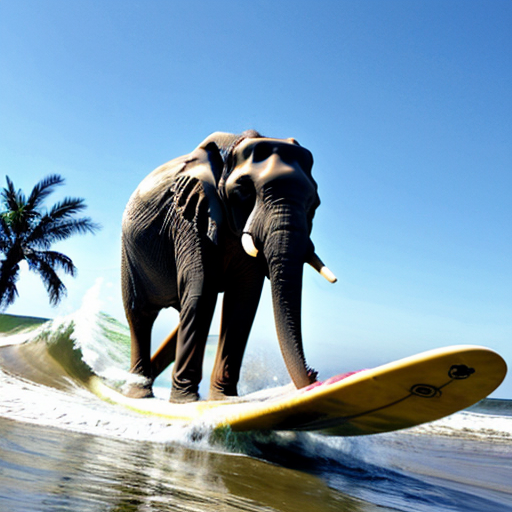 strawberry elephant surfing
