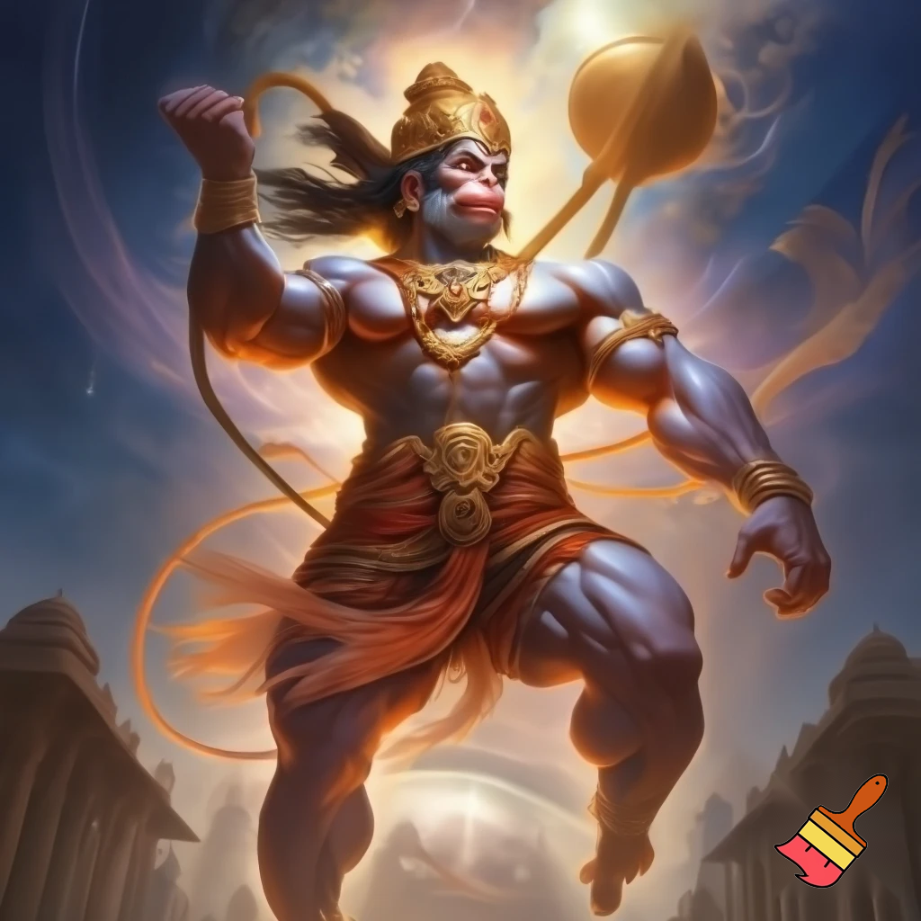 create a hanuman ji image
