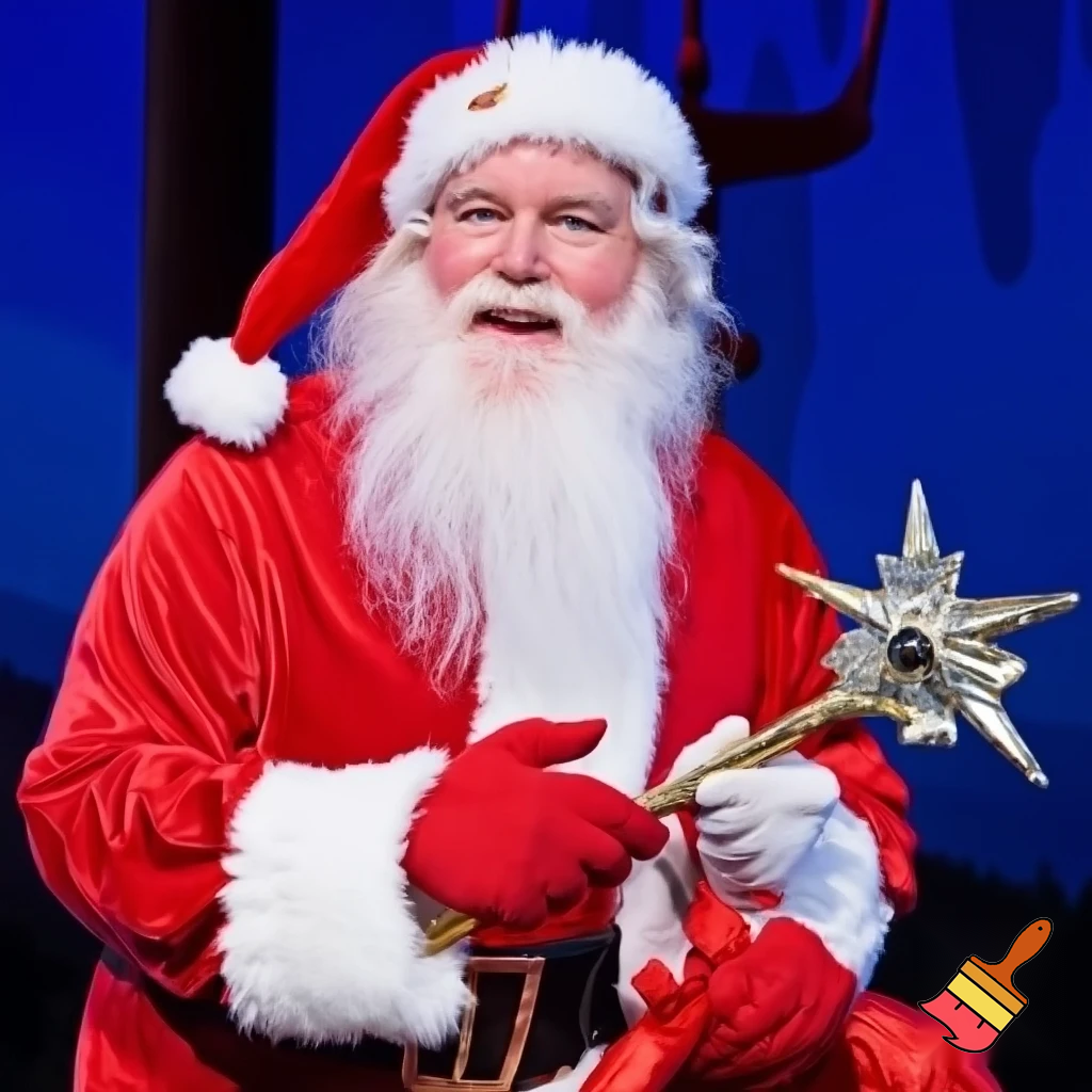 Santa Claus Pennwell Disney🇫🇷 wizard Santa Claus Santa Claus real person Disneyland Paris Santa Claus in Paris the wizard💫🏰 a wizard hat Magic Star wand