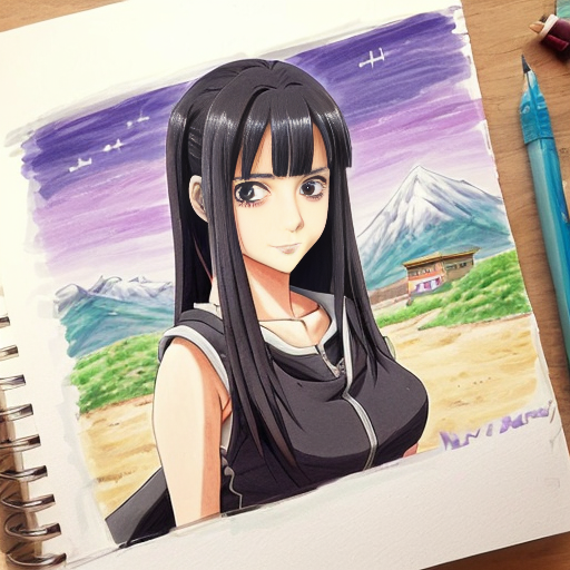 The name of my friend is Nutan , it's her birthday today , make a birthday for her , she likes mountains , hiking , blue berry chesse cake and anime like Naruto etc.  Make an art for her birthday to wish her. It should look cute