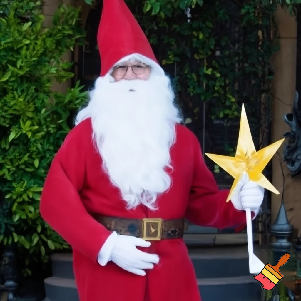 Santa Claus Pennwell Disney🇫🇷 wizard Santa Claus Santa Claus real person Disneyland Paris Santa Claus in Paris the wizard💫🏰 a wizard hat Magic Star wand