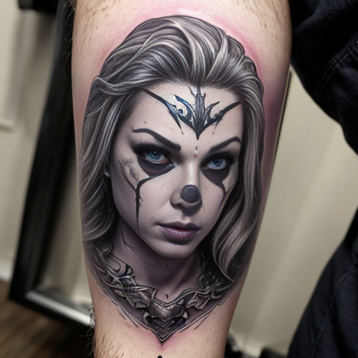 inked fantasy warrior