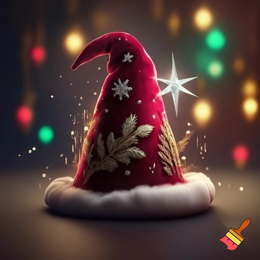 Christmas wizard hat