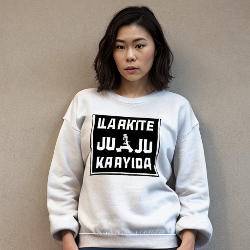 Black sweater with lakeshore karate on front, go Ju Ryu on the sleeve, white patch on other sleeve