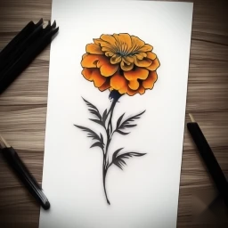 october birth flower tattoo