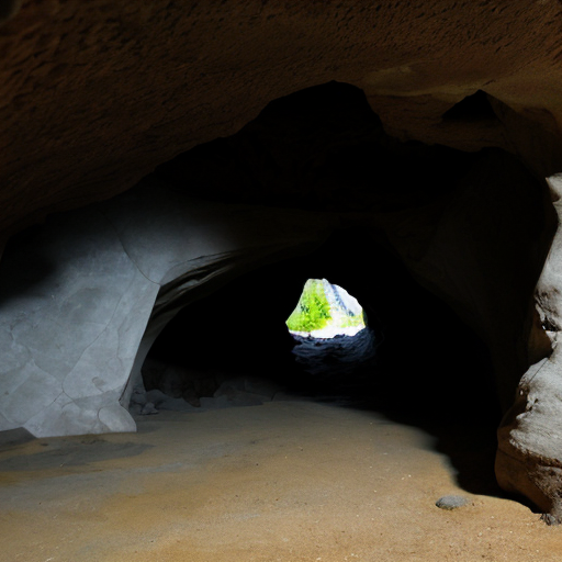  cave with Door leading to water