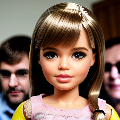 make a three year old barbie with her brother that is ken and dad
