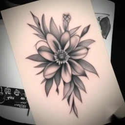 march birth flower tattoo