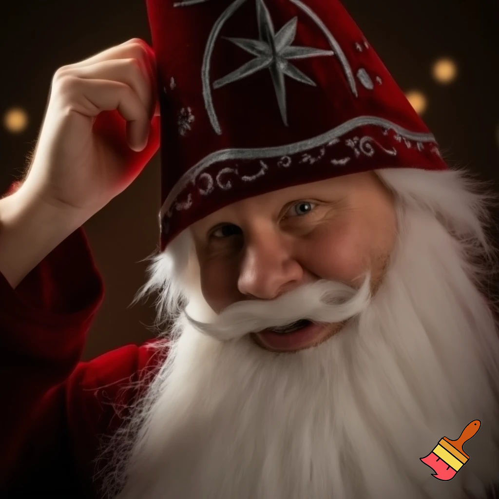 Wizard Santa Claus hat