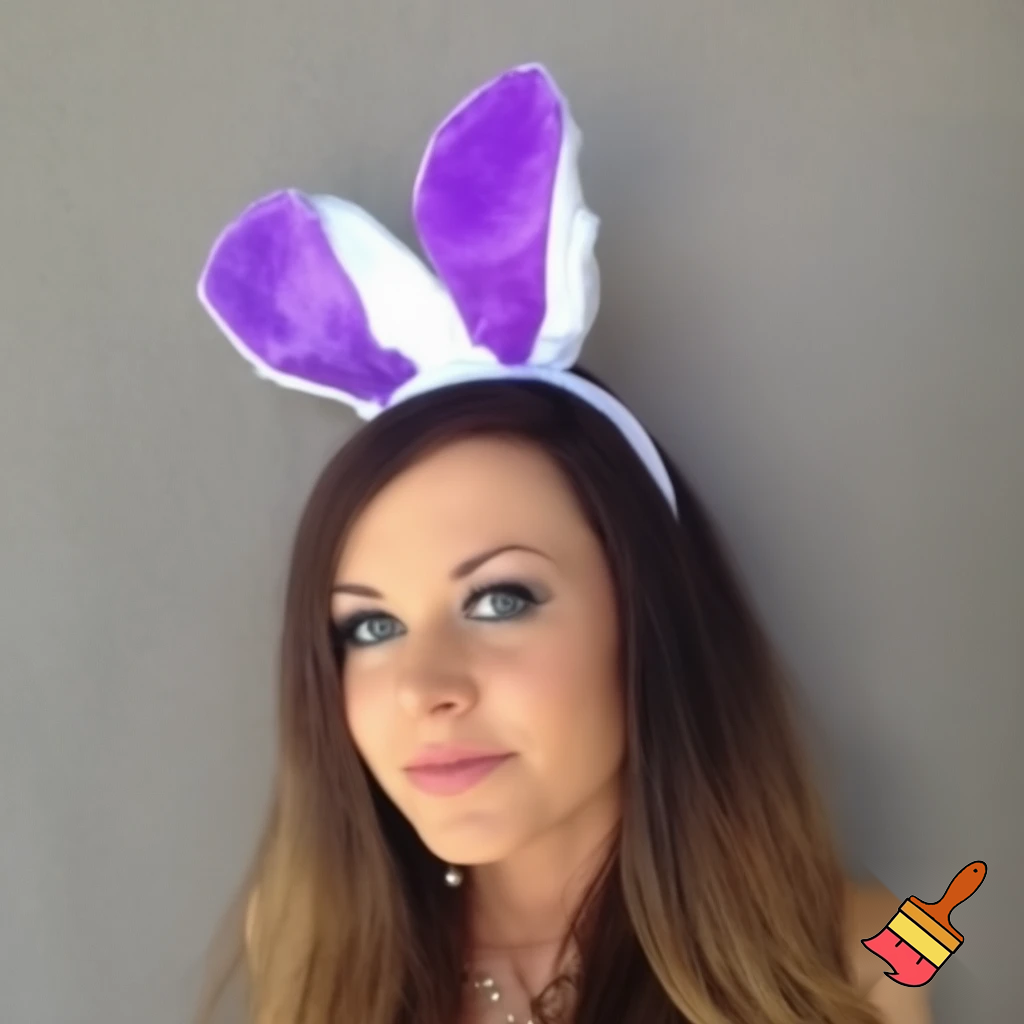 Easter bunny headband, top hat, Easter hat headband, top hat, purple and white, purple and white velvet top hat