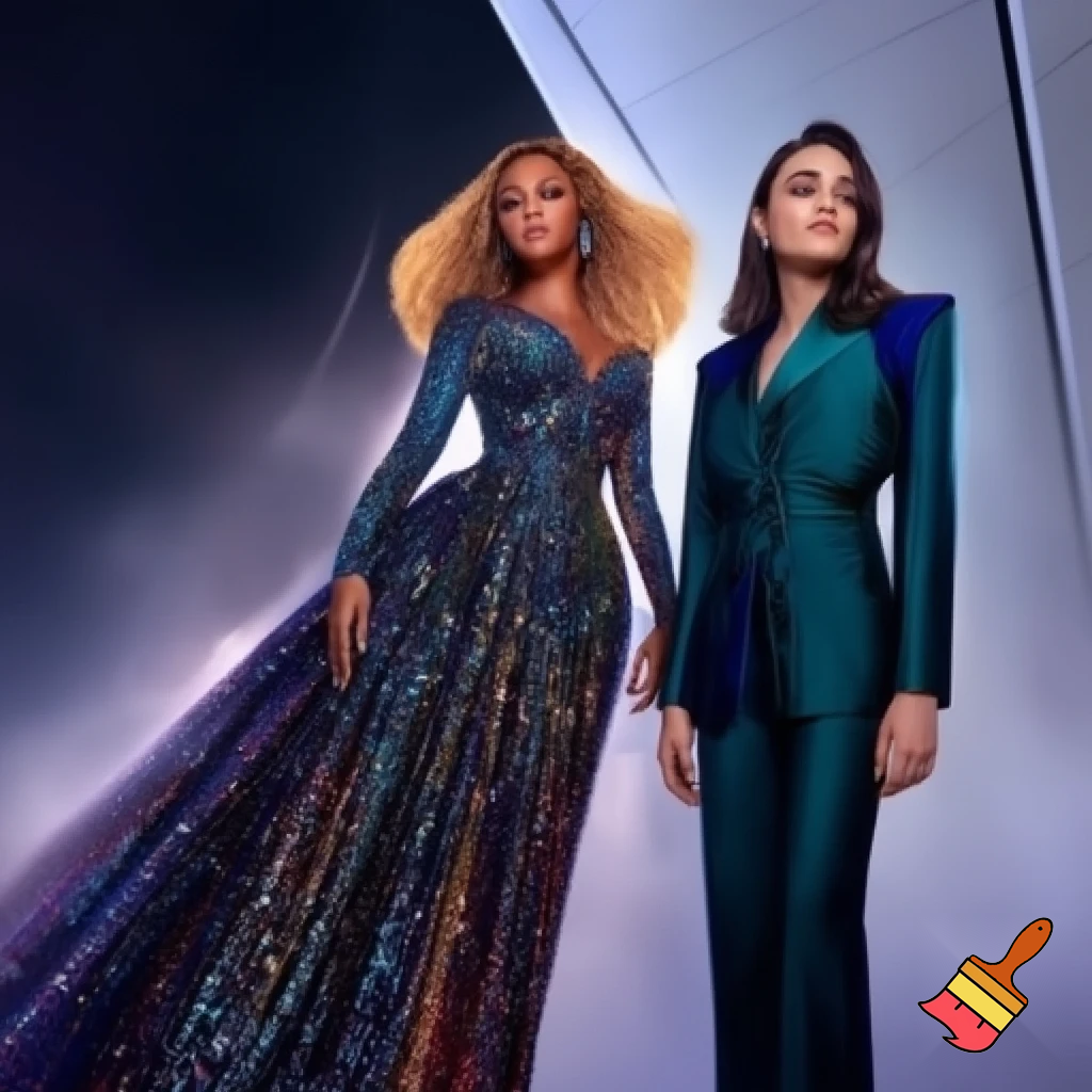 bey emre  and esra bilgic standing together
