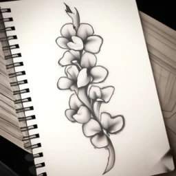 april birth flower tattoo