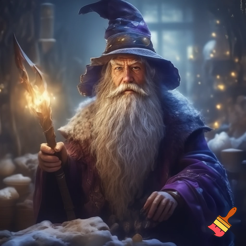 Wizard Santa Claus hat