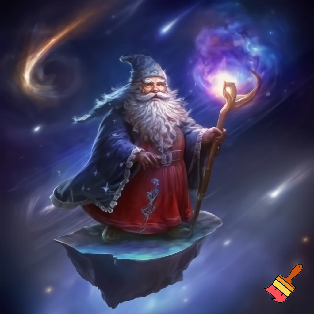  Santa Claus costume a wizard