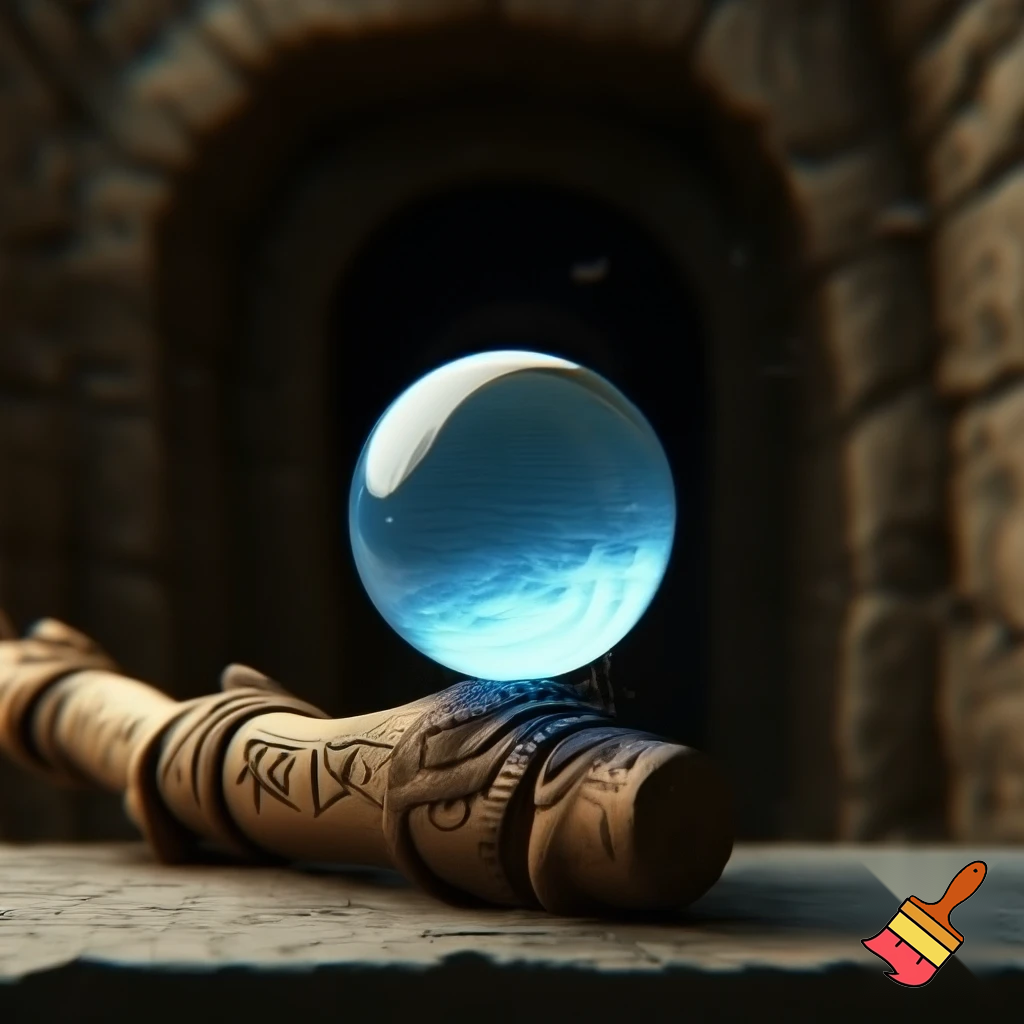 Magic walking stick magic magic ball