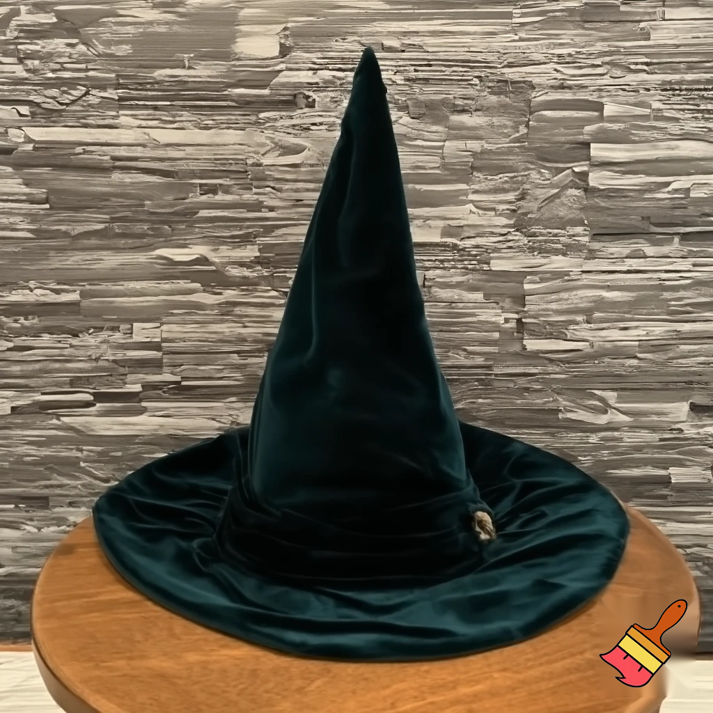 Christmas wizard hat read velvet