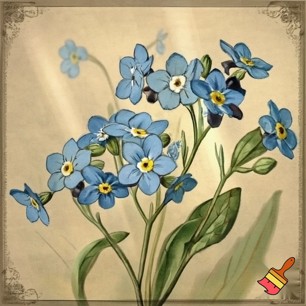 Botanical illustration vinteg