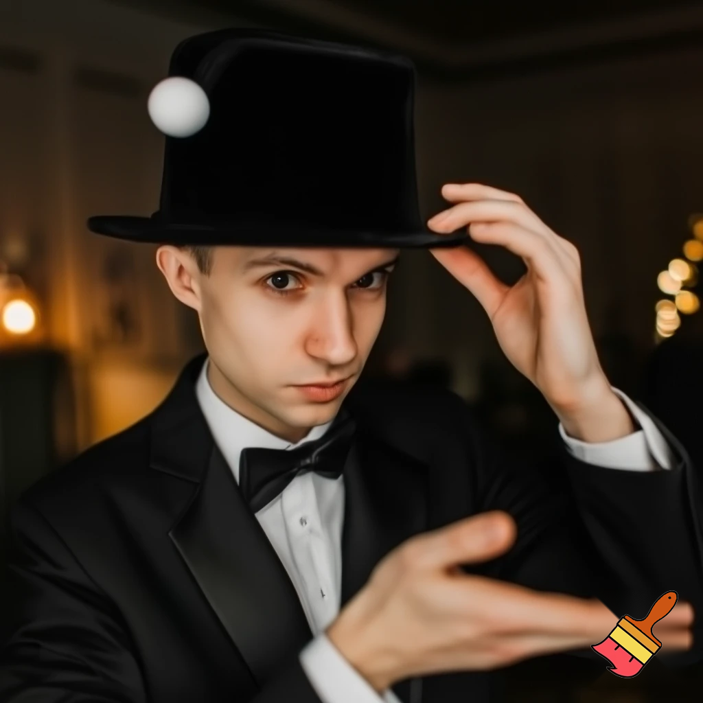 Magicians a real magician Christmas hat