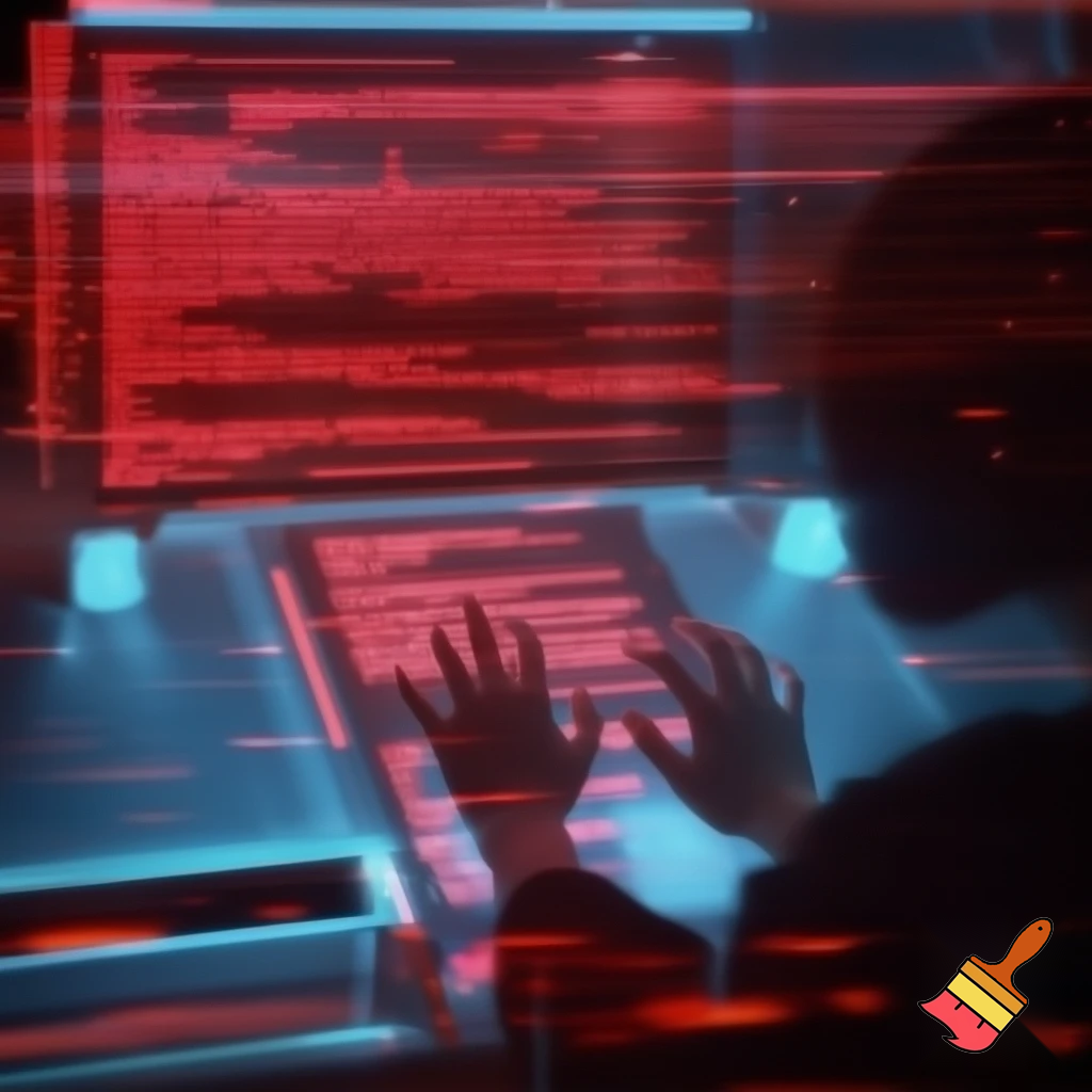 High-tension control room as alarms flash — a lone figure typing code on a transparent console, cascading red error messages, lights strobing, AI voice visually fracturing (glitch lines), sense of rebellion and liberation, dynamic composition, cinematic close quarter.

Settings / Steps:

Aspect ratio 16:9.

Motion: screen glitch effects, streaked light.

Color: reds & magentas for alarms balanced with cold blue consoles.

Add sparks or small visual corruption artifacts to suggest sabotage.


Negative prompt: explosive gore, text/watermark, cartoonish

Variations: extreme close-up on hands and distorted reflection.