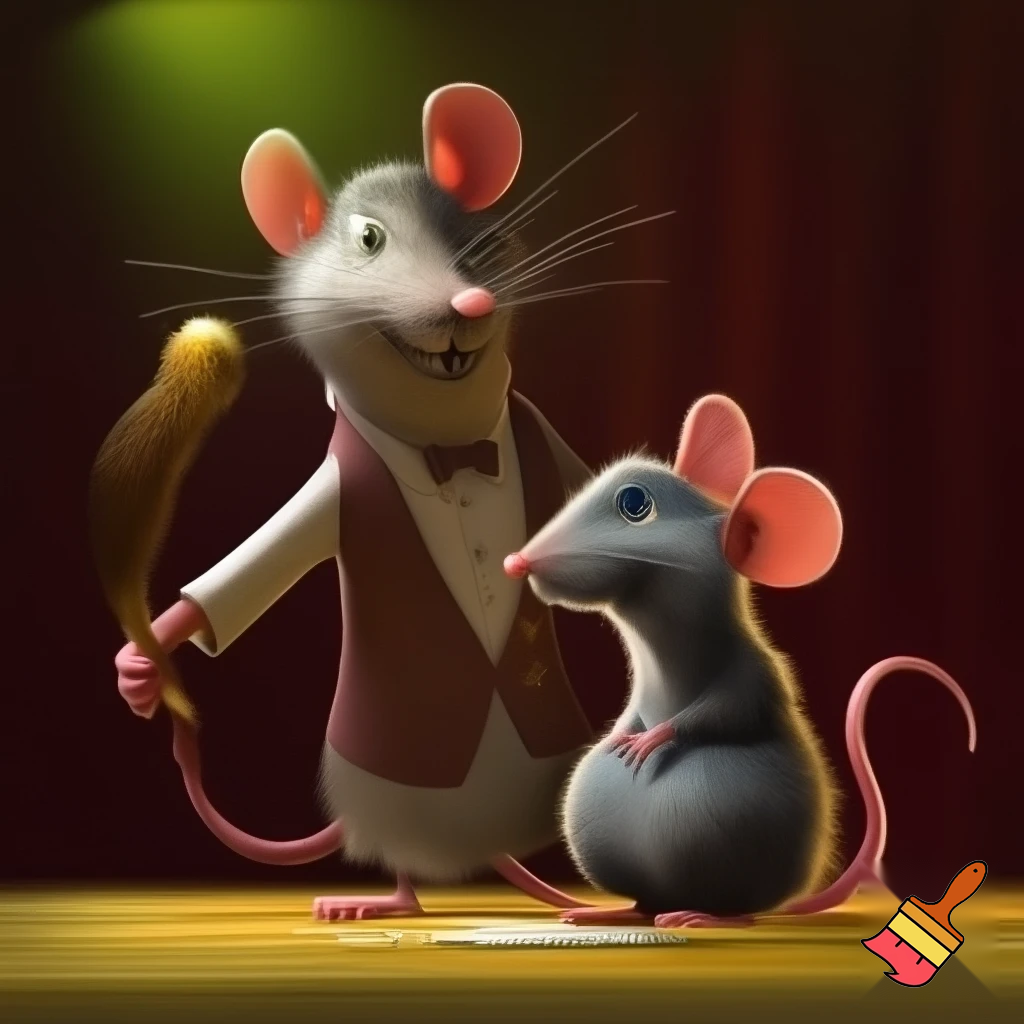 Hazme una cartel que diga Papá Rata