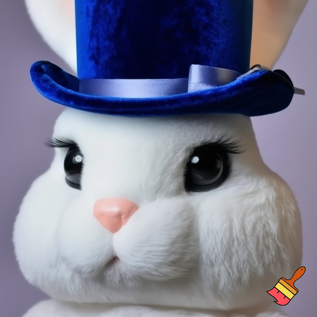 Easter bunny mascot costume top hat special top hat velvet special and delicate one special delicate
