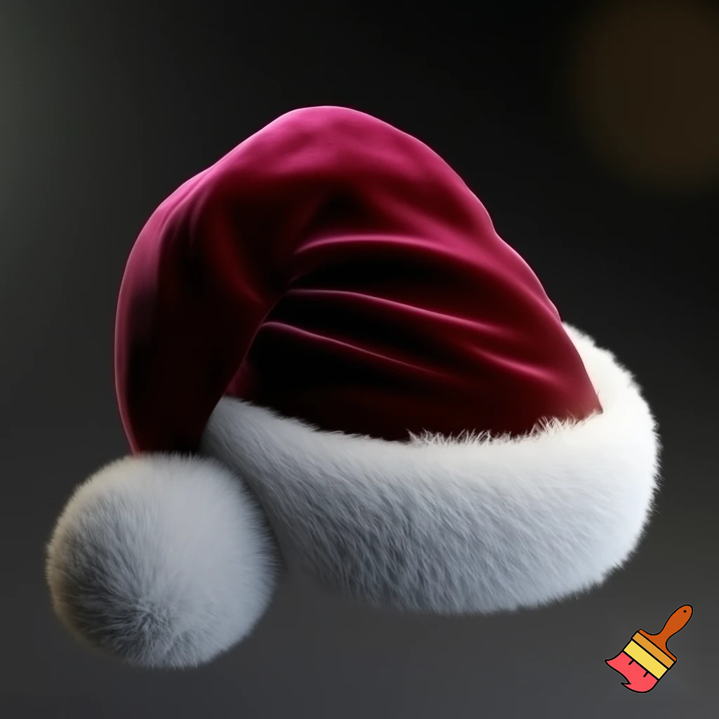 Santa Claus top hat special one special in delicate Santa Claus hat velvet
