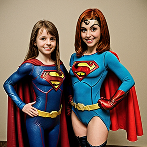 Elastigirl with the little girl who turned into a grown up superhero sidekick girl who has the same stretchy powers and the same age and height just like her meet the other superheroes who are Stratogale and Voyd.